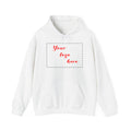 Custom Logo Hoodie - Your Logo Here Personalized White Hooded Sweatshirt